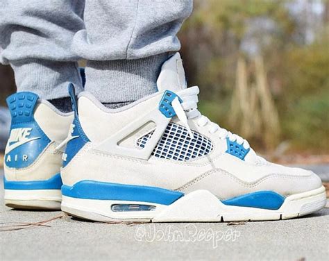 nike air jordan 4 military blue 2024|jordan 4 military blue shoes.